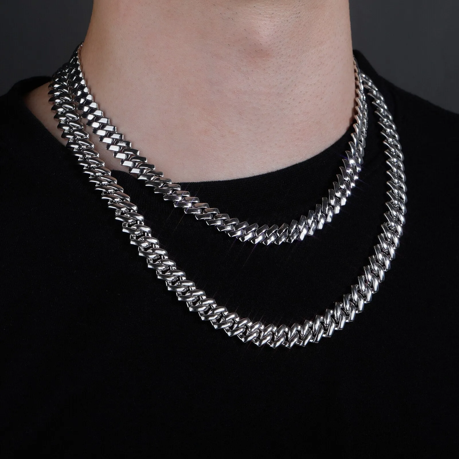 12mm Miami Chain Cuban Link Necklace