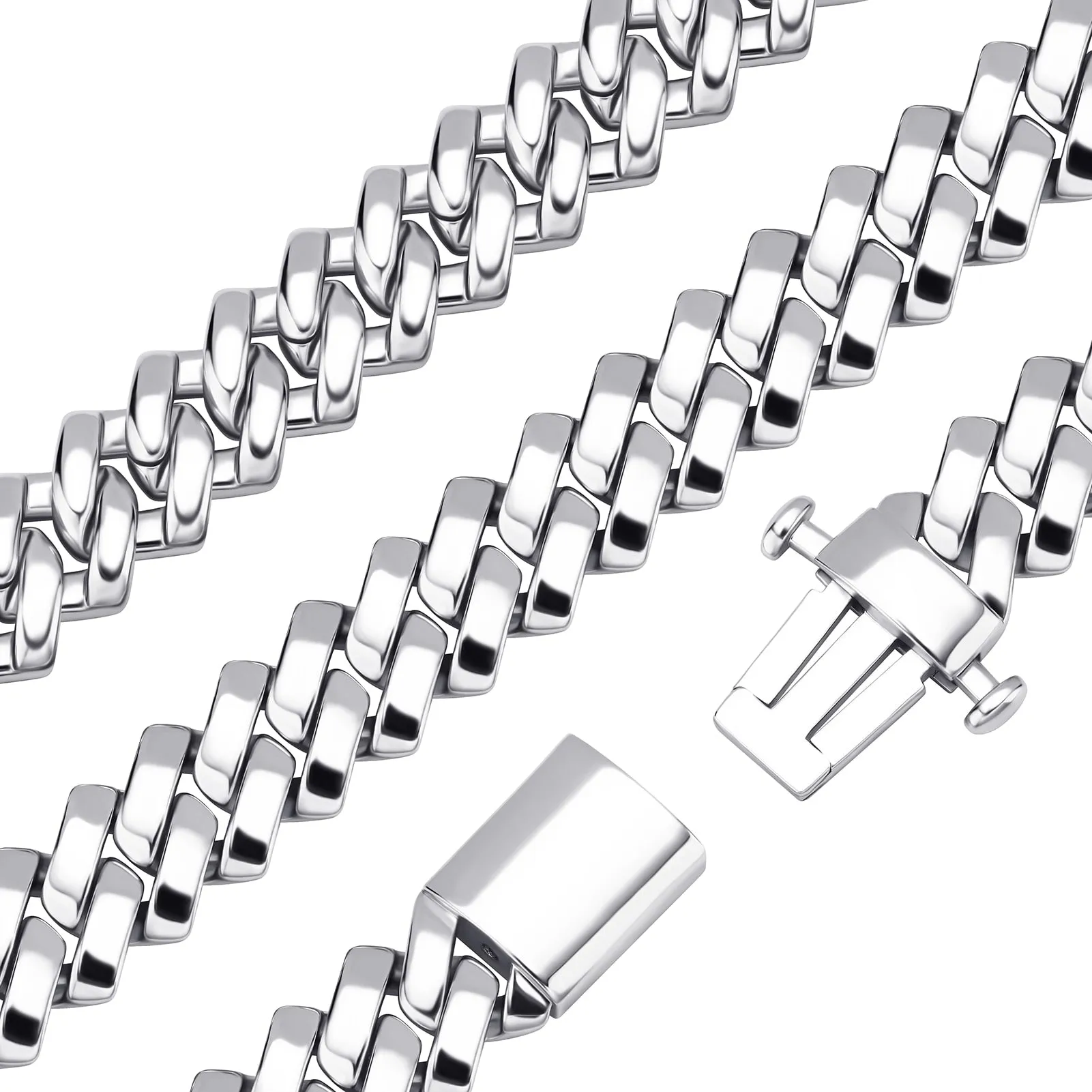 12mm Miami Chain Cuban Link Necklace