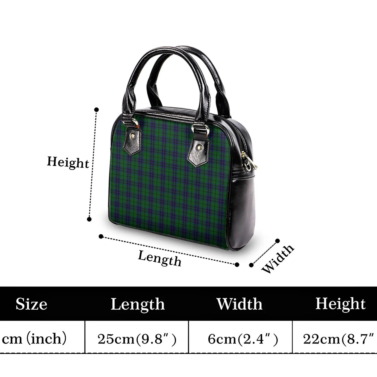 Austin Tartan Shoulder Handbags