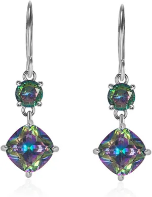 BESTYASH 1 Pair Zirconia Earrings for Women Fashion Dangle Chandelier Earrings Statement Jewelry for Wedding Comfortable