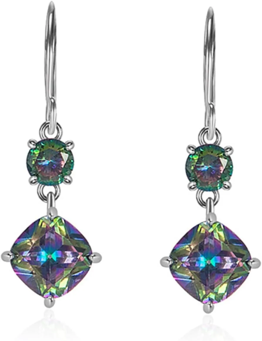 BESTYASH 1 Pair Zirconia Earrings for Women Fashion Dangle Chandelier Earrings Statement Jewelry for Wedding Comfortable