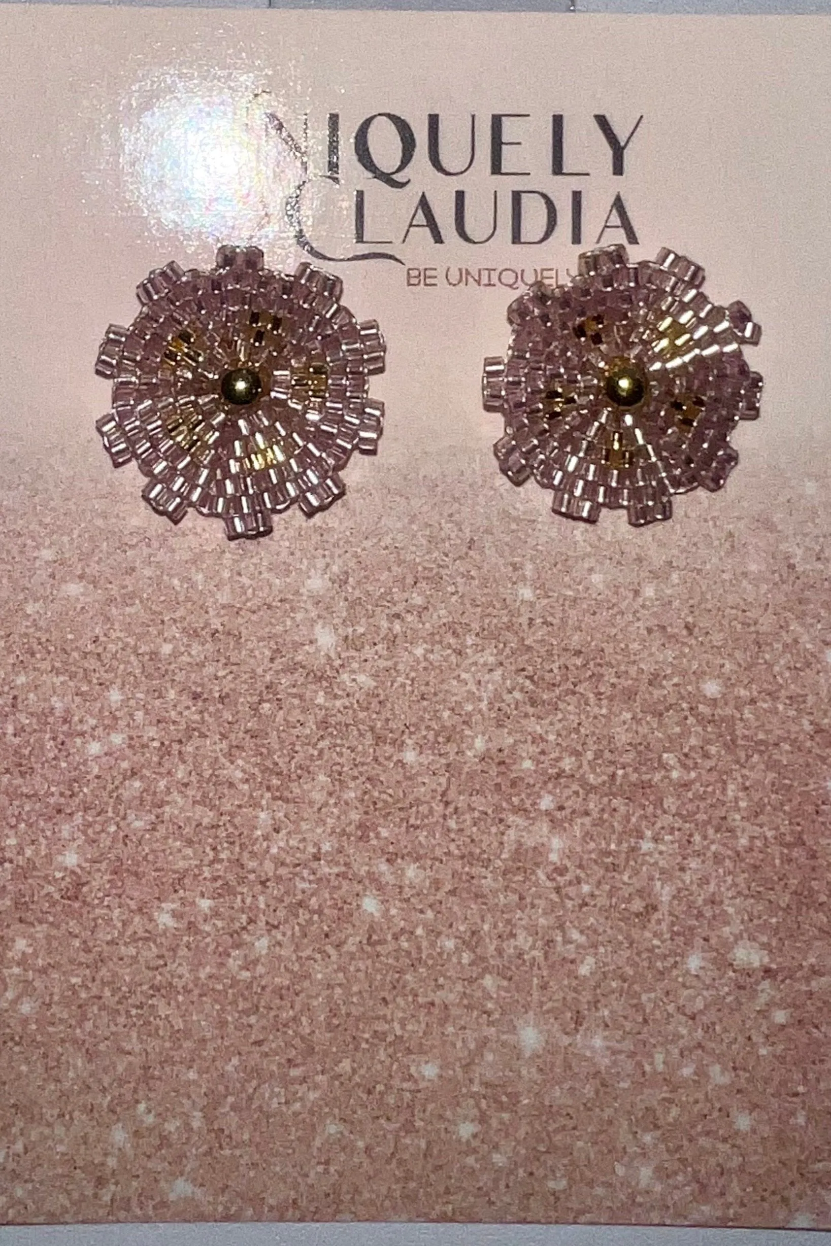 Daisy Miyuki Beads Stud Earrings