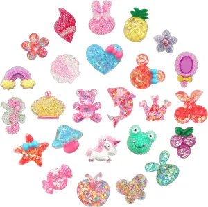 dntt Cute bling Shoe Charms for Girls Cute Shoe Charms for Adults Teens Kids Kawaii Shoe Decoration Charms for Clog Sandals Birthday Party Gift