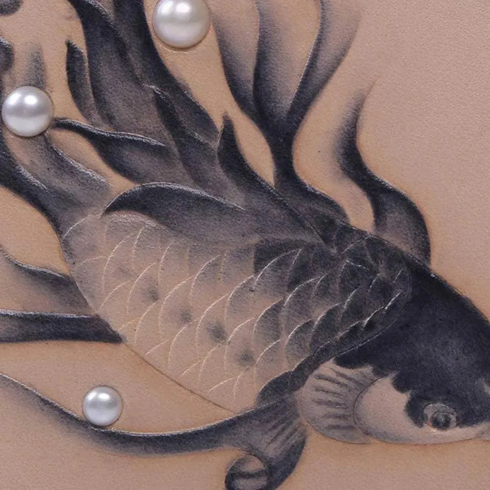 Fish Black Crossbody Clutch Bag