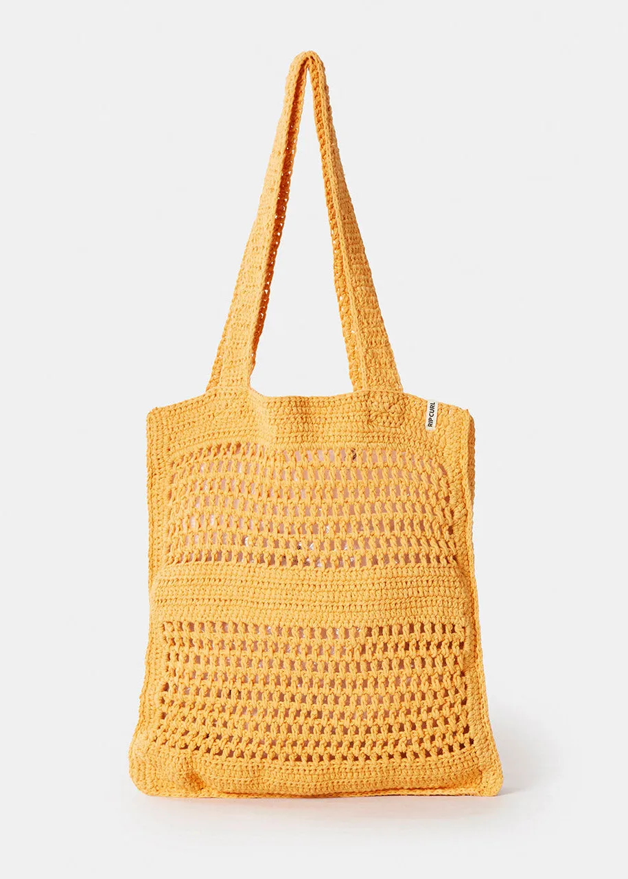 Holiday Crochet Tote Bag