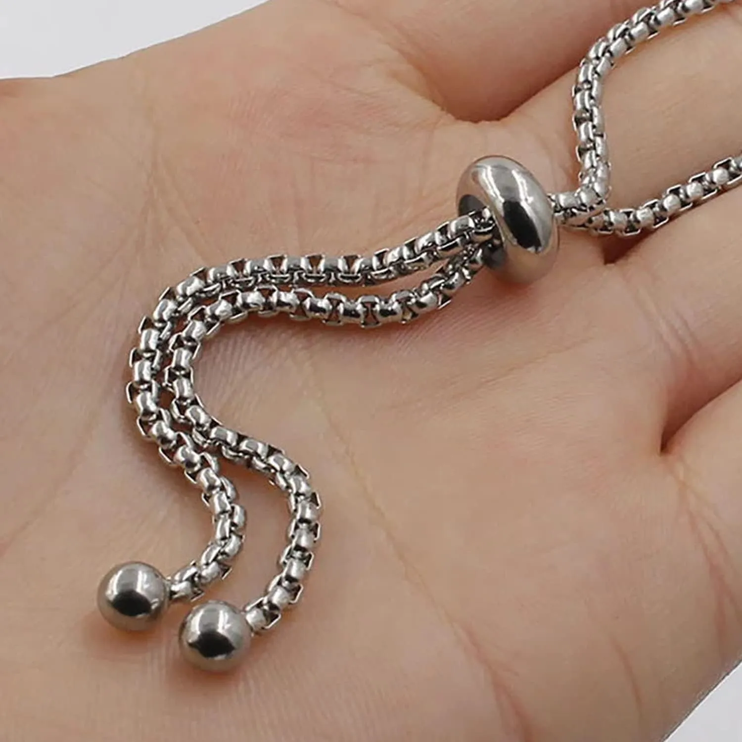 Medical Alert Bracelets for Women,Medical Id Bracelets with Free Laser Engraving,Stainless Steel Adjustable Wristband Bracelets Dual-Side Engraving