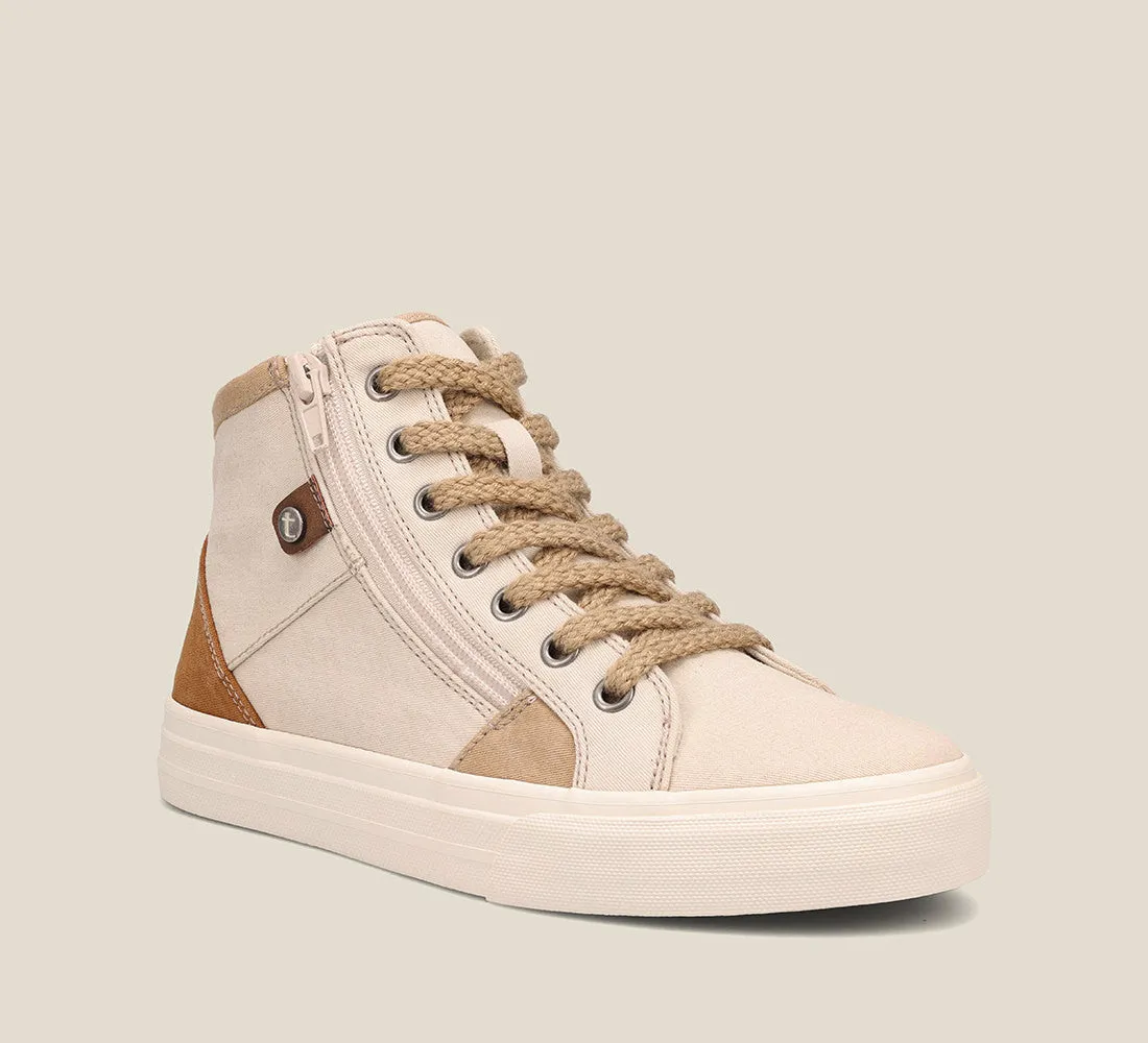 Taos Top Soul Sneaker in Graphite & White/Ecru