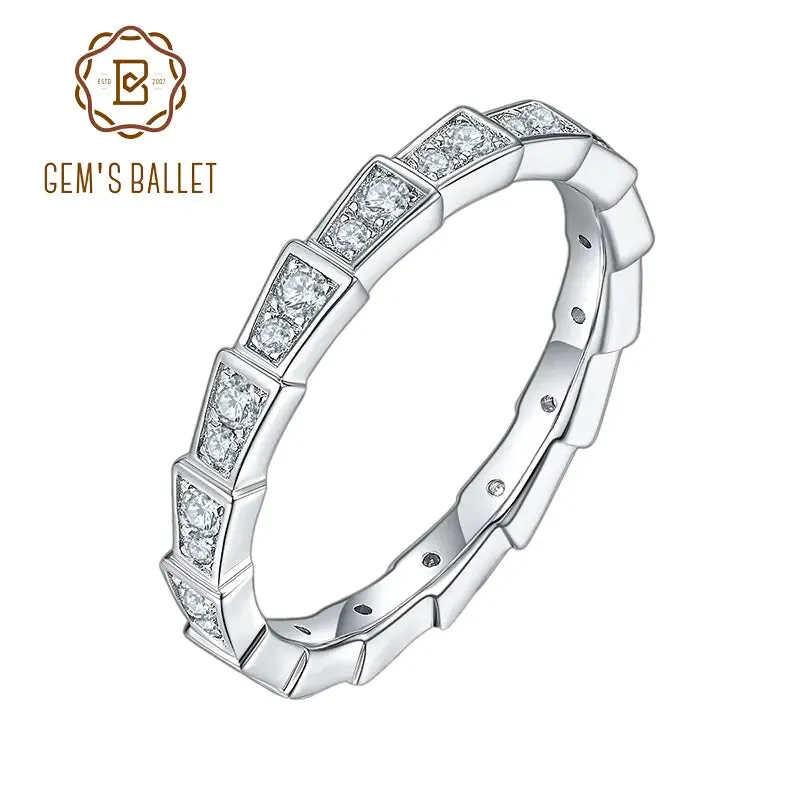 Unique Women's Sterling Silver Moissanite Rings
