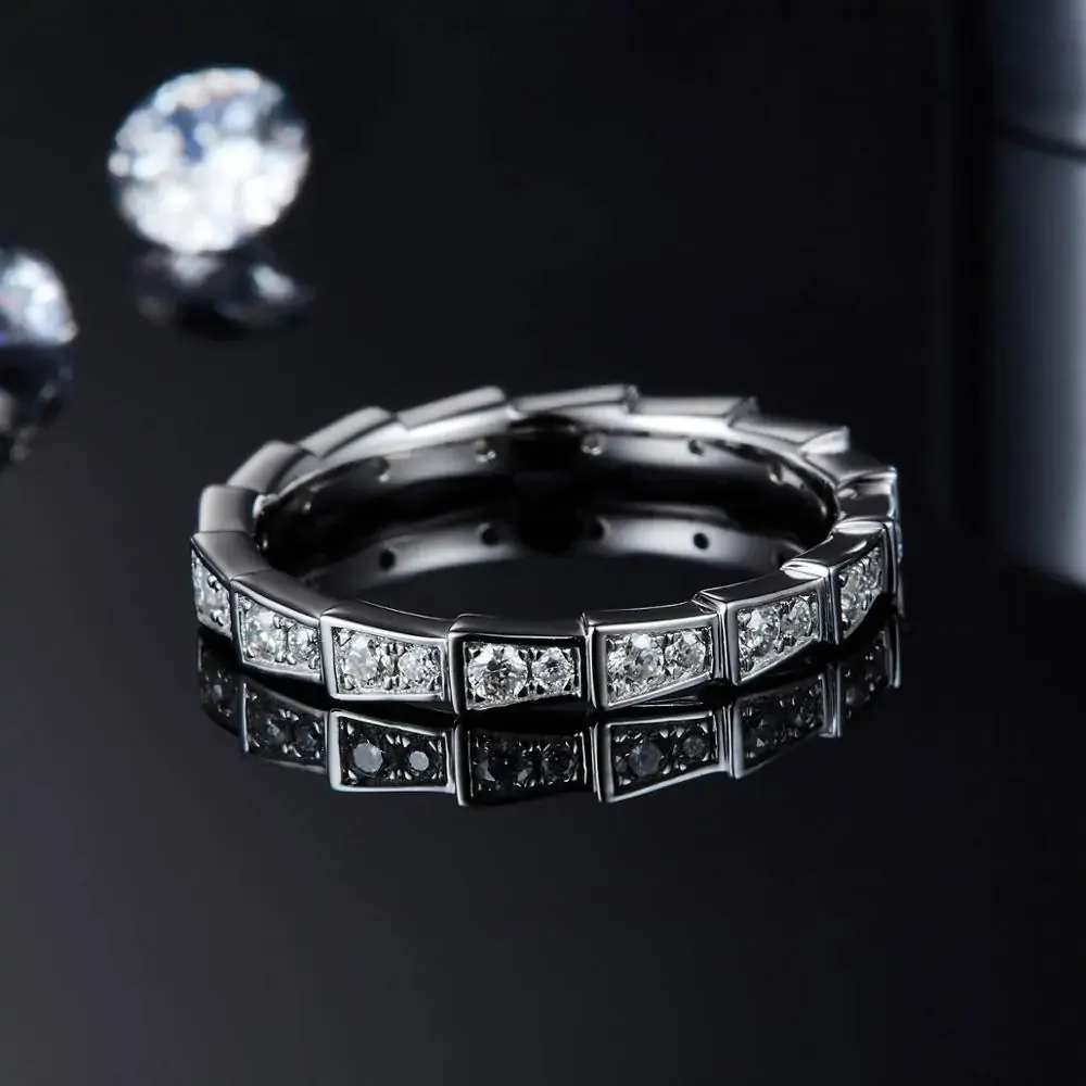 Unique Women's Sterling Silver Moissanite Rings