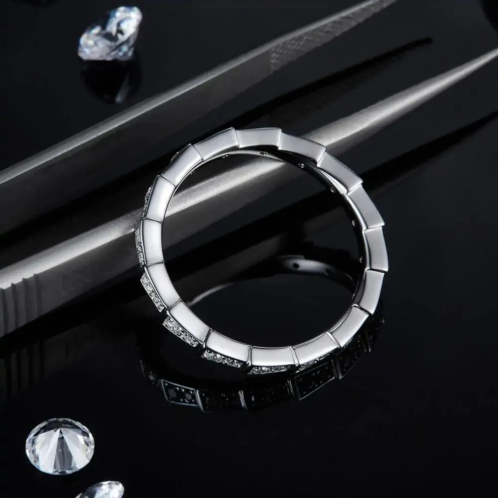 Unique Women's Sterling Silver Moissanite Rings